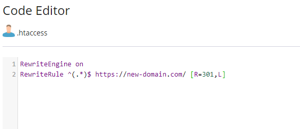 Thiết lập chuyển hướng bằng file .htaccess.