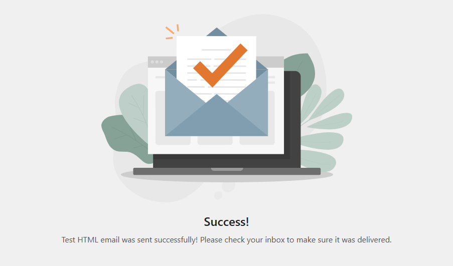 SMTP Mail đã kiểm tra thành công.