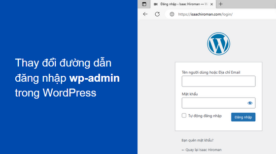Thay đổi URL đăng nhập wp-admin trong WordPress