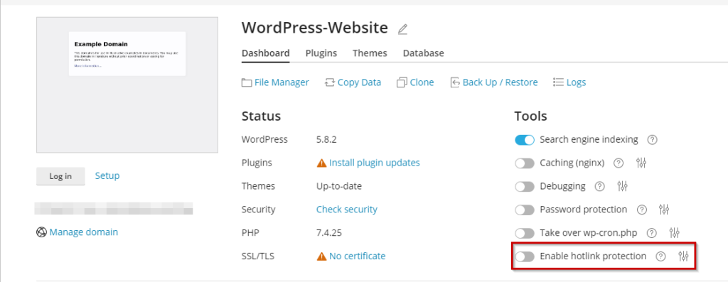 toi uu hoa hieu suat trang web bang cach kiem soat hotlinking plesk