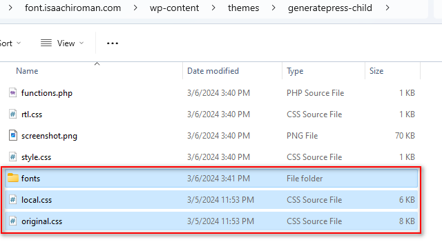 luu tru google fonts vao hosting 10