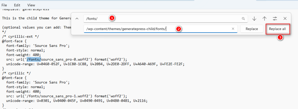 luu tru google fonts vao hosting 12