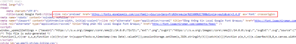 preload fonts trong wordpress perfmatters result.png