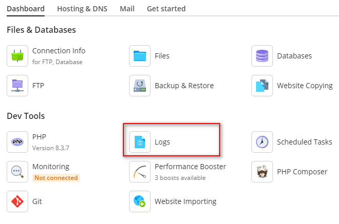 huong dan bat che do nen file logs tren plesk 1