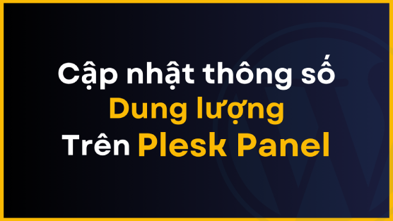 Hướng dẫn cập nhật thông số dung lượng trên Plesk