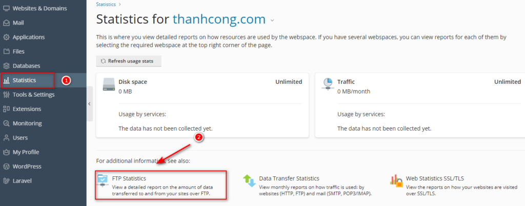 huong dan tao tai khoan ftp tren plesk 10