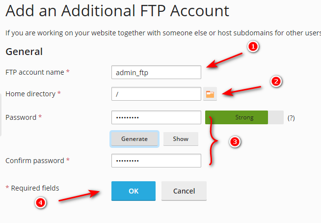 huong dan tao tai khoan ftp tren plesk 4