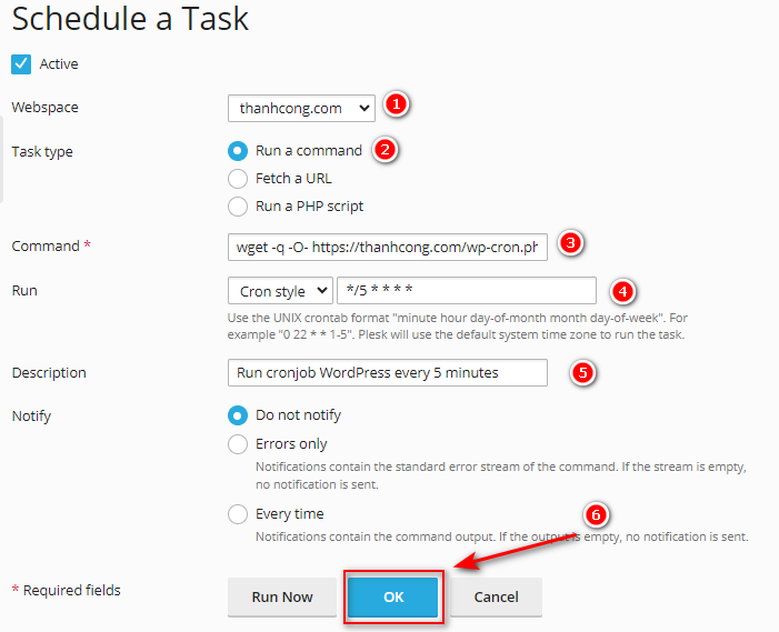 webpro lin.demo .plesk .com 8443 smb scheduler add task 3