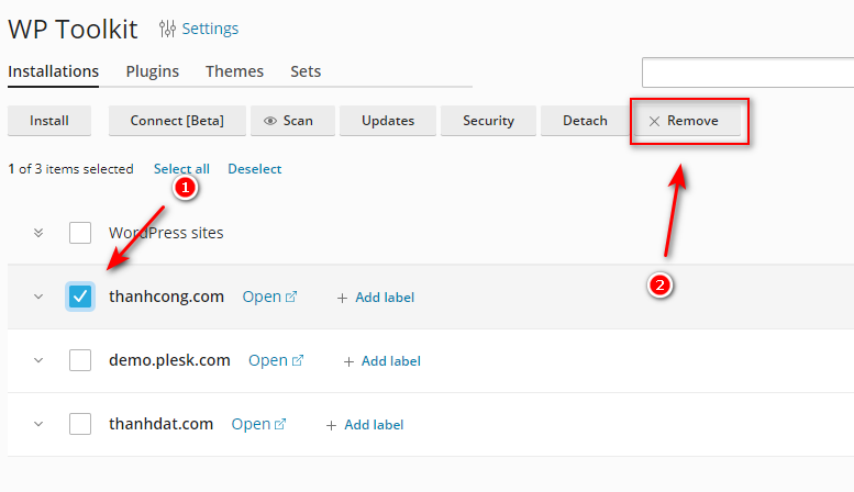 xoa ma nguon wordpress tren plesk 7