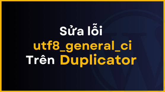 2 cách sửa lỗi utf8_general_ci trên Duplicator